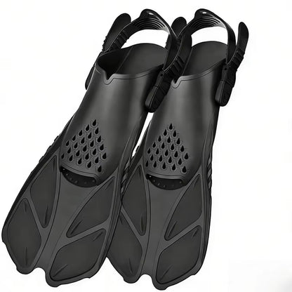 Adjustable Snorkel Fins for Adults and Teens Soft Silicone Diving Fins Comfortable Breathable Swim Fins for Snorkeling Diving
