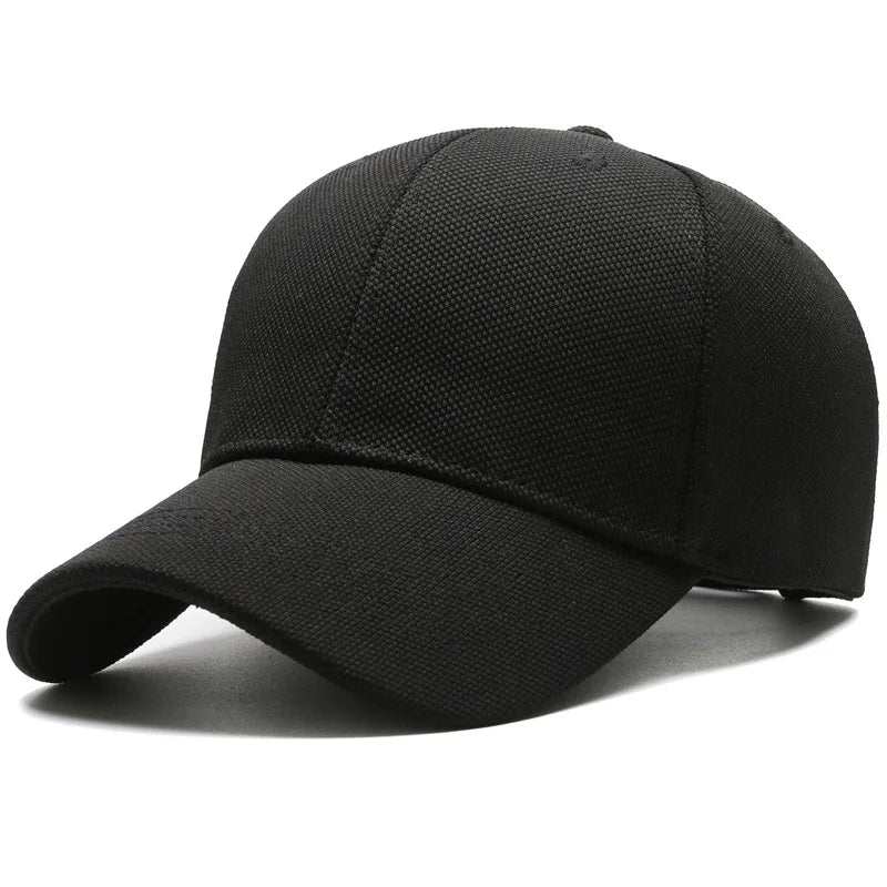 Pineapple Cloth Light Plate Simple Hat Men'S Casual Baseball Cap Fashion Visor Hat Minimalist Female Cap, Big Head Circumference