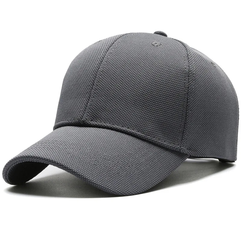 Pineapple Cloth Light Plate Simple Hat Men'S Casual Baseball Cap Fashion Visor Hat Minimalist Female Cap, Big Head Circumference